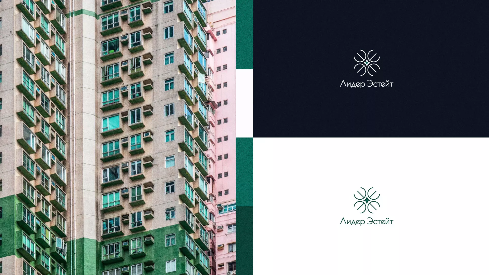 Создание логотипа компании «Лидер Эстейт» в Саянске