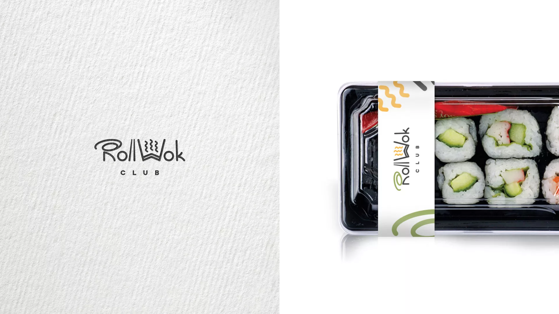 Создание дизайна упаковки суши-бара «Roll Wok Club» в Саянске