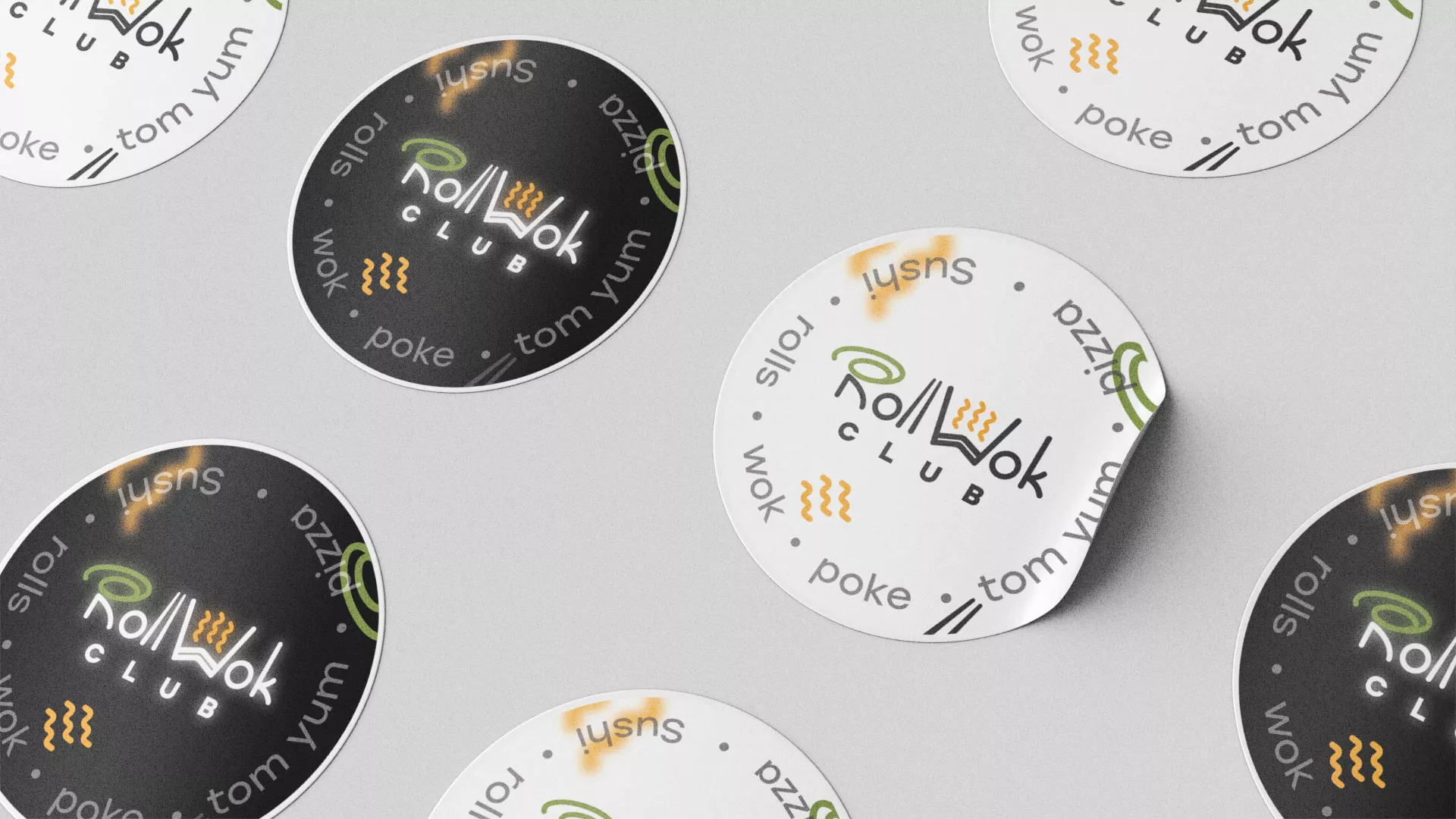 Создание дизайна упаковки суши-бара «Roll Wok Club» в Саянске